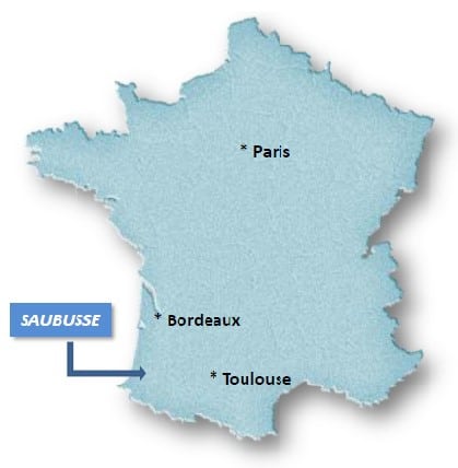 carte localisation saubusse